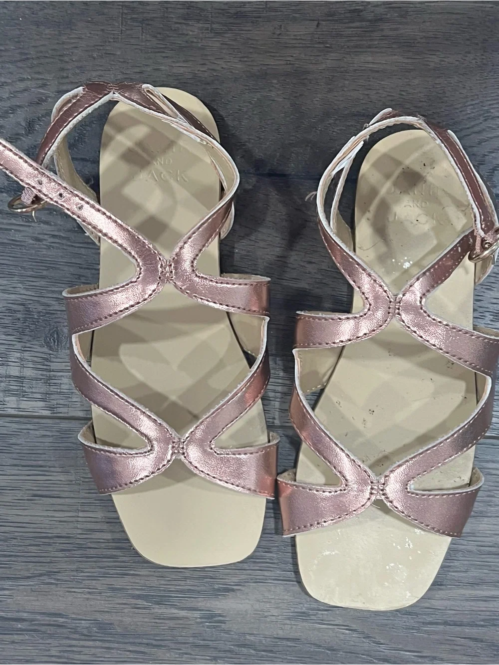 Janie and Jack Size 11 Little Girls Sandals